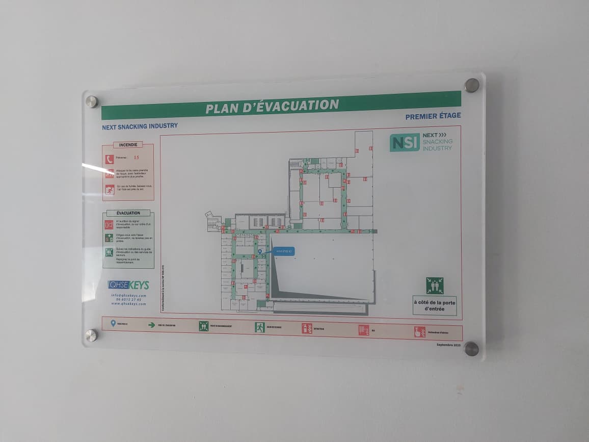 Exemple de plan d’évacuation